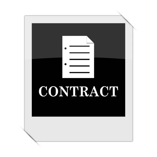 Pictogram Van Het Contract Binnen Een Foto Een Witte Pagina — Stockfoto