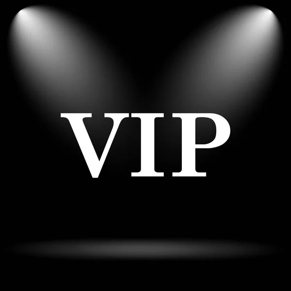 Vip Symbol Internet Taste Auf Schwarzem Hintergrund — Stockfoto