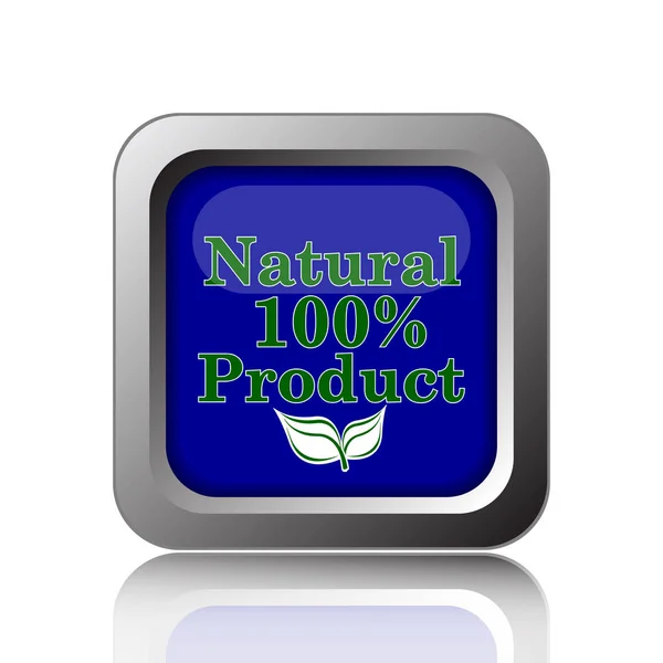 100 por ciento icono de producto natural — Foto de Stock