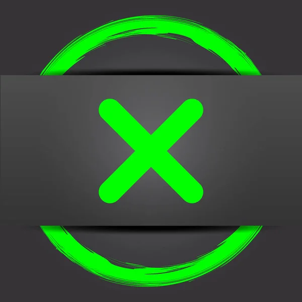 X Zamknij ikony — Zdjęcie stockowe