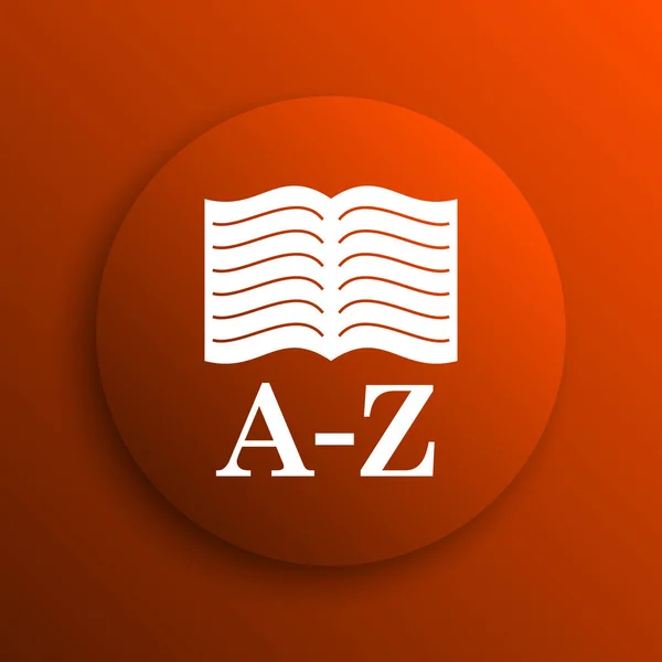 Ícone de livro A-Z — Fotografia de Stock