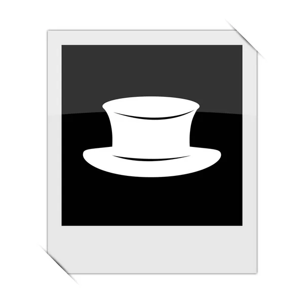 Hat Icon Photo White Backgroun — Stock Photo, Image