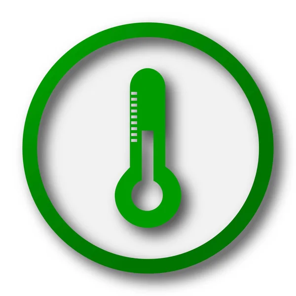 Θερμόμετρο Εικόνα Κουμπί Internet Άσπρο Φόντο — Φωτογραφία Αρχείου