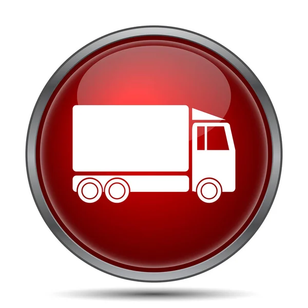 Truck Icon Internet Button White Background — Stock Photo, Image