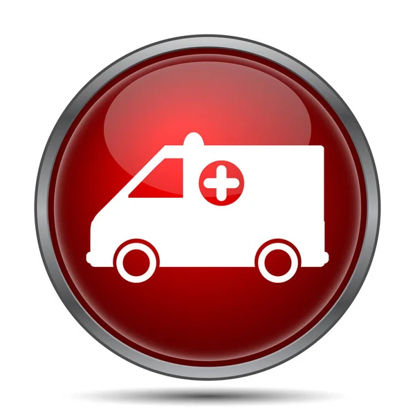 Ambulance Icon Internet Button White Background — Stock Photo, Image