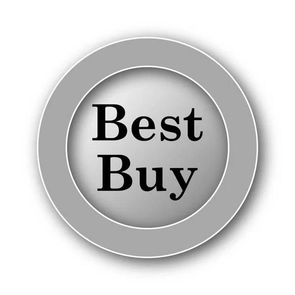 Besten Kaufen Symbol Internet Taste Auf Weißem Hintergrund — Stockfoto