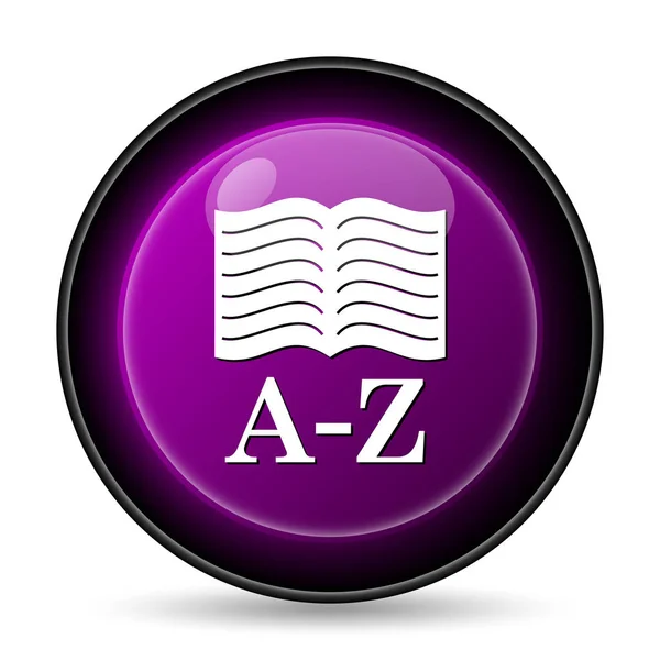 Иконка книги A-Z — стоковое фото