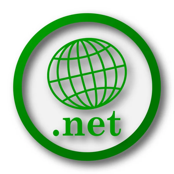 .net icon. Internet button on white background