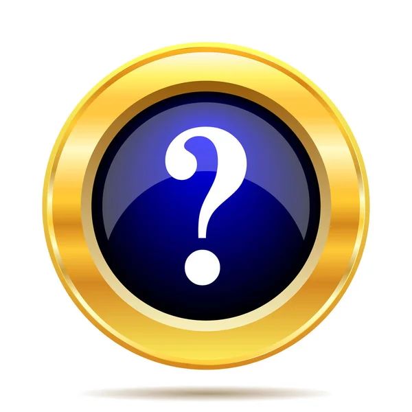 Question Mark Icon Internet Button White Background — Stock Photo, Image