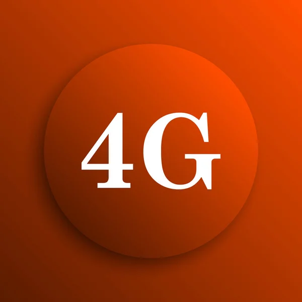 Symbol Internet Taste Auf Orangefarbenem Hintergrund — Stockfoto