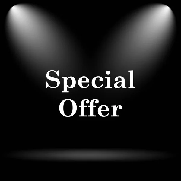 Special Offer Icon Internet Button Black Background — Stock Photo, Image