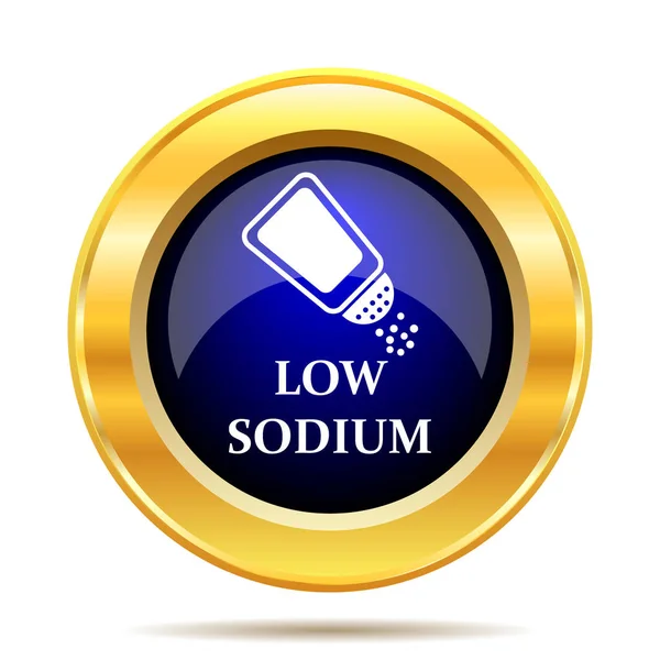 Low Sodium Icon Internet Button White Background — Stock Photo, Image