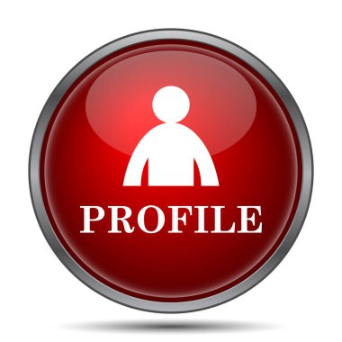 Profil simgesi. Beyaz arka plan üzerinde Internet düğmesi