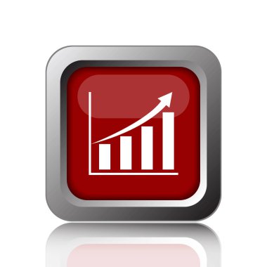 Grafik simgesini. Beyaz adam Internet düğmesini