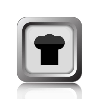 Şef simgesi. Beyaz arka plan üzerinde Internet düğmesi