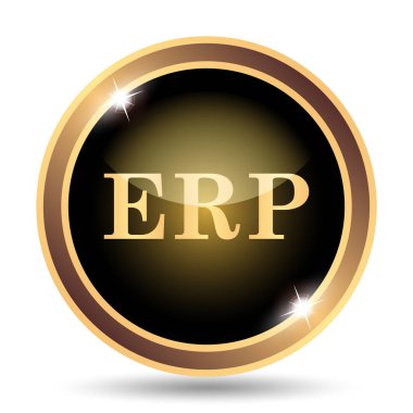 ERP simgesi. Beyaz arka plan üzerinde Internet düğmesi