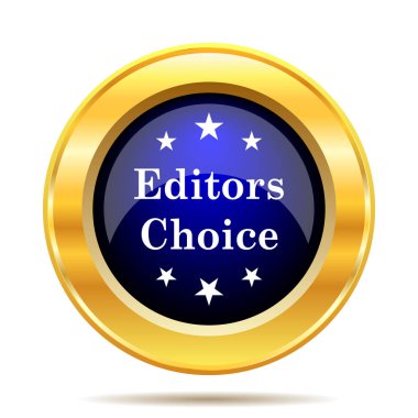 Editörler seçim simgesi. Beyaz arka plan üzerinde Internet düğmesi