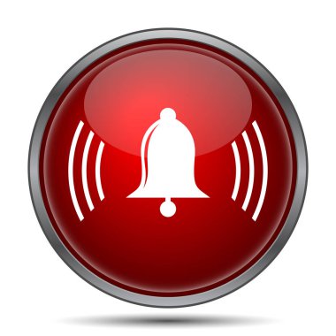 Zil simgesini. Beyaz arka plan üzerinde Internet düğmesi