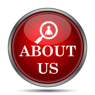 Hakkımızda simgesi. Beyaz arka plan üzerinde Internet düğmesi