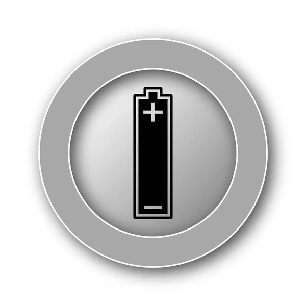 バッテリ アイコン 白い背景の上のインター ネット ボタン — ストック写真