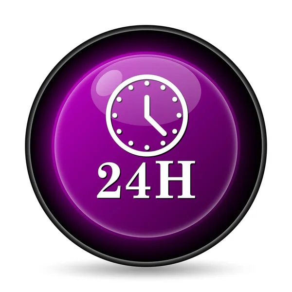 24H clock icon — Stock Photo, Image