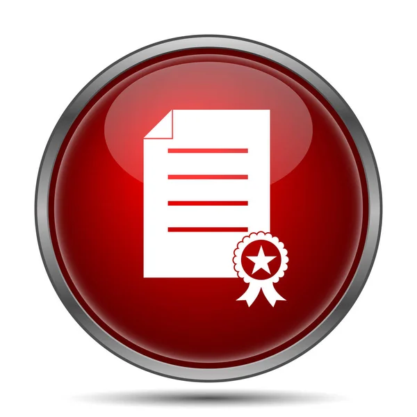 Certificate icon — Stock Photo, Image