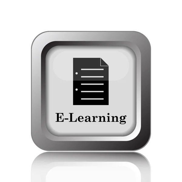 Icona e-learning — Foto Stock