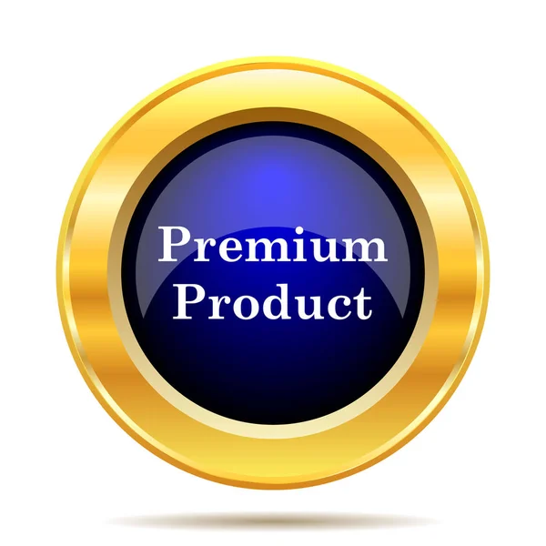 Icono Producto Premium Botón Internet Sobre Fondo Blanco — Foto de Stock