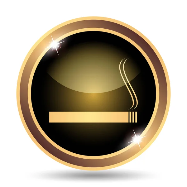 Cigarette Icon Internet Button White Background — Stock Photo, Image