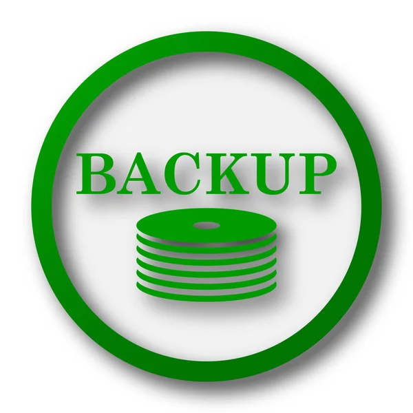 Back-up icon. Internet button on white background