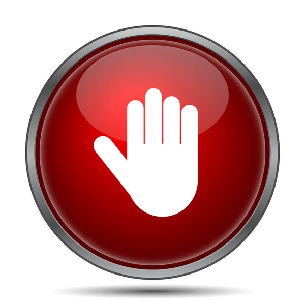 Stop Icon Internet Button White Background — Stock Photo, Image