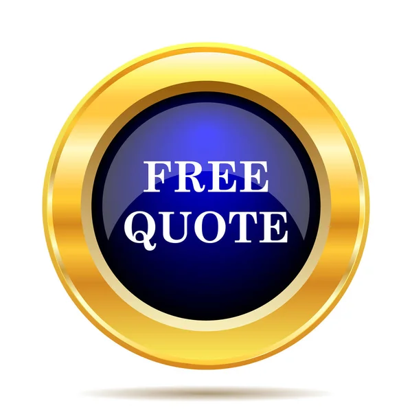 Free Quote Icon Internet Button White Background — Stock Photo, Image