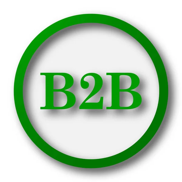 B2B Icon Internet Button White Background — Stock Photo, Image
