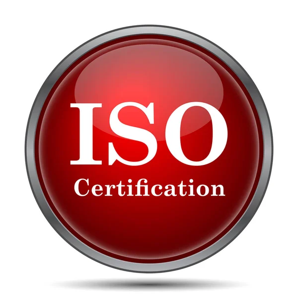 Значок сертификации iso — стоковое фото