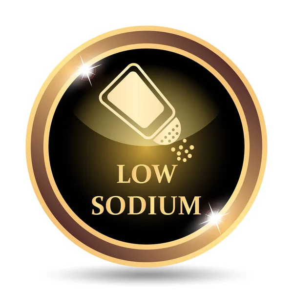 Low Sodium Icon Internet Button White Background — Stock Photo, Image