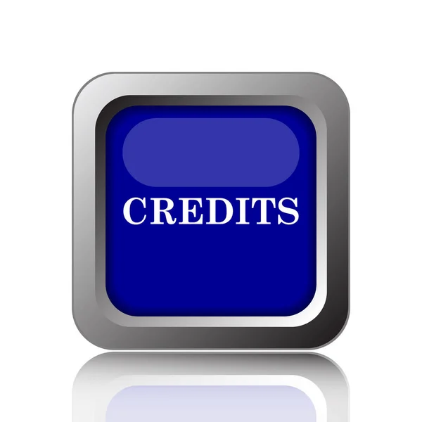 Credits Icon Internet Button White Background — Stock Photo, Image