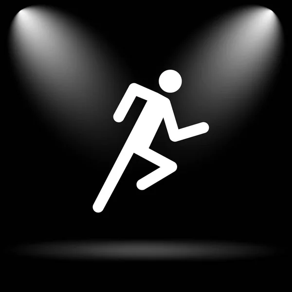 Running man icon — Stock Photo, Image