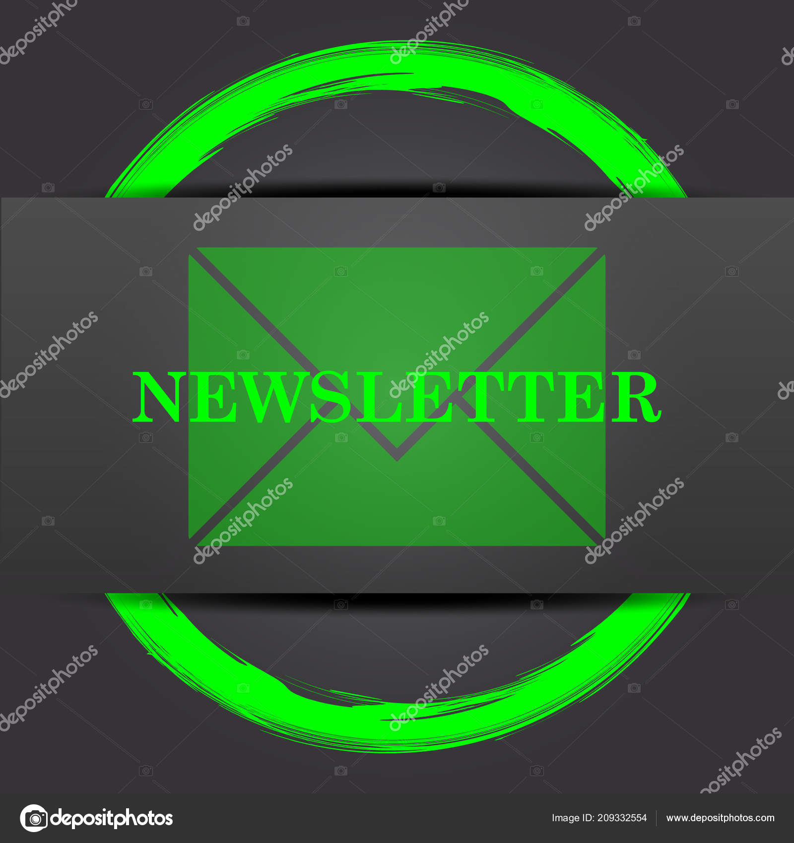Newsletter Icon Stock Photo Image By C Valentint