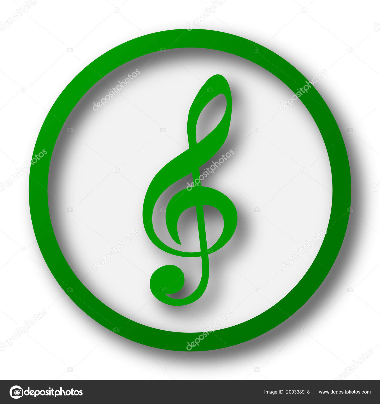 Ícone de nota musical — Foto © valentint #209338918, image size:1600x1700