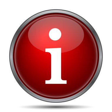 bilgi simgesi. Beyaz arka plan üzerinde Internet düğmesi