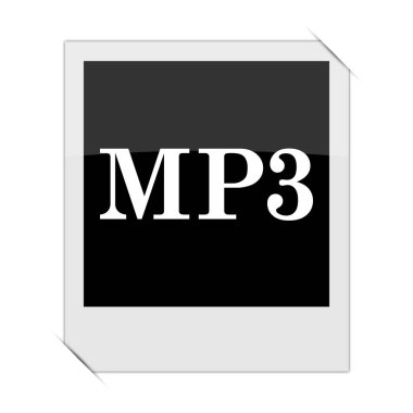 Beyaz adam fotoğrafı içinde MP3 simgesi