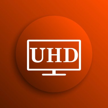 Ultra Hd simgesi. Portakal adam Internet düğmesini