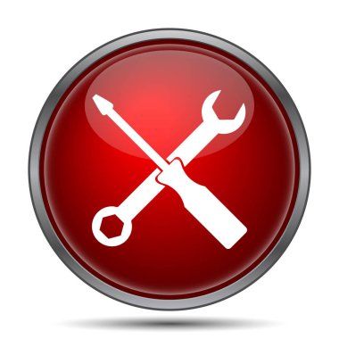 Araçlar simgesi. Beyaz arka plan üzerinde Internet düğmesi