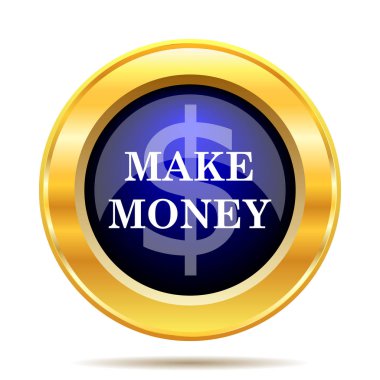 Yapmak para kutsal kişilerin resmi. Beyaz arka plan üzerinde Internet düğmesi