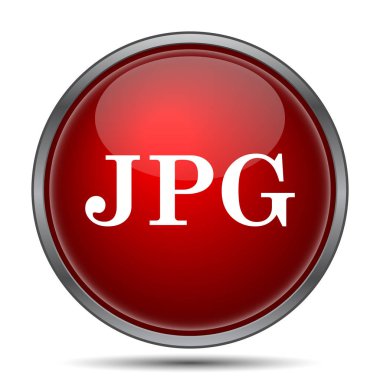 Jpg simgesi. Beyaz arka plan üzerinde Internet düğmesi