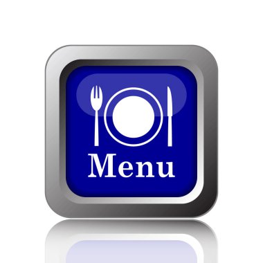 Menü simgesini. Beyaz arka plan üzerinde Internet düğmesi