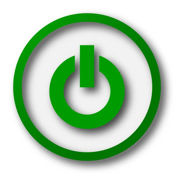 Ícone de botão de energia — Fotografia de Stock