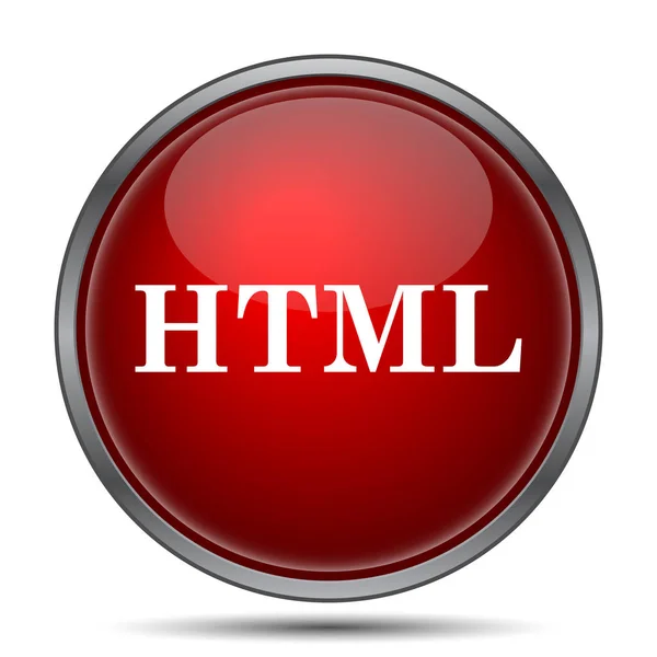 Html Icon Internet Button White Background — Stock Photo, Image