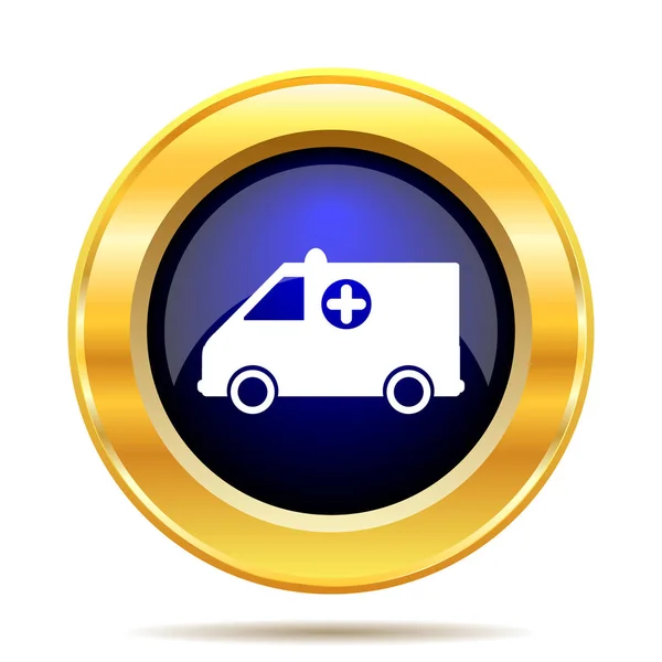 Ambulance Icon Internet Button White Background — Stock Photo, Image