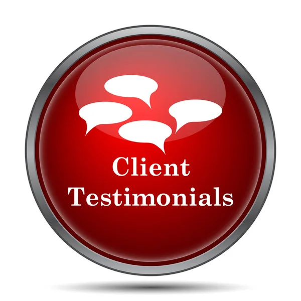 Testimonios de clientes icono — Foto de Stock